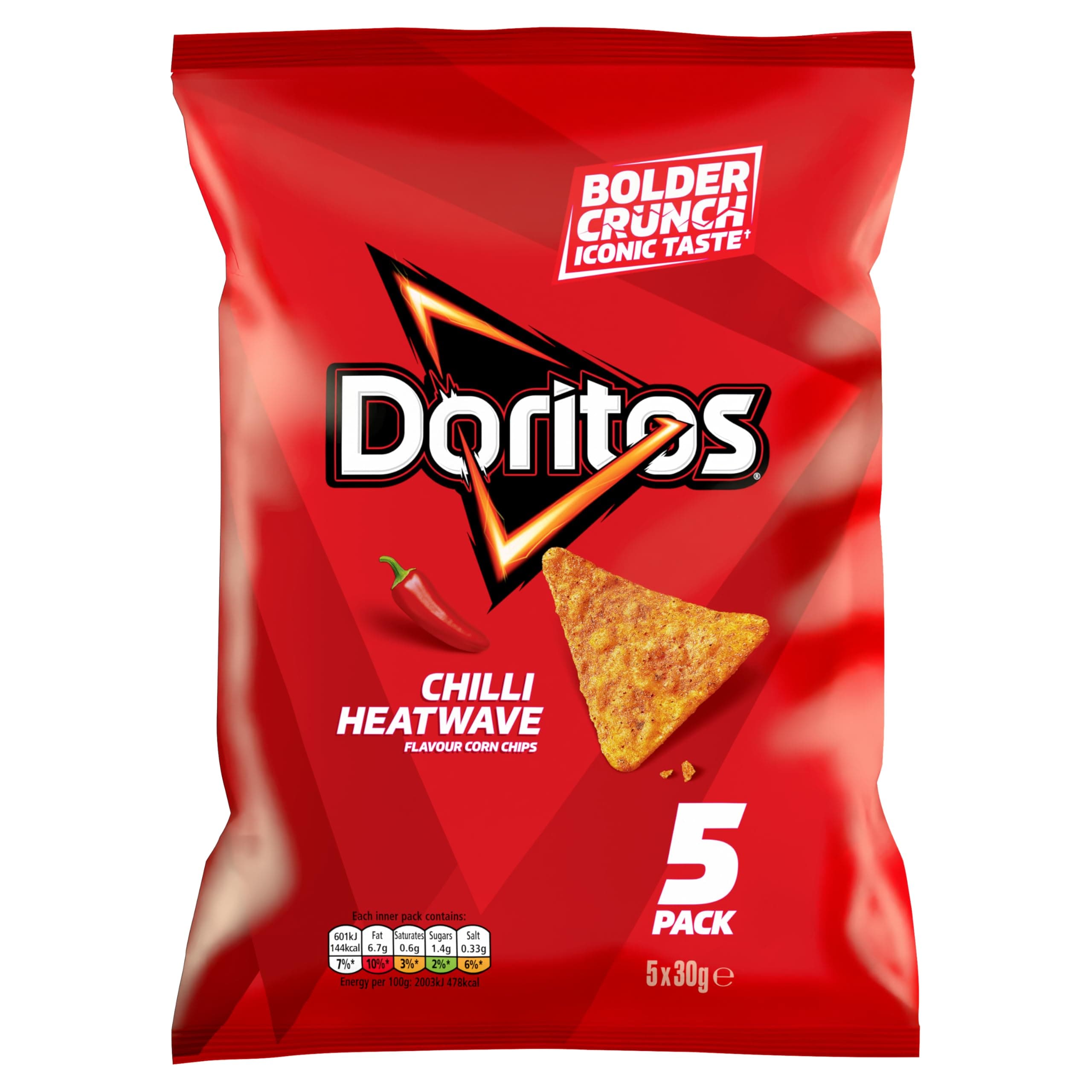 DORITOS CHILLI HEATWAVE 30GX5PK