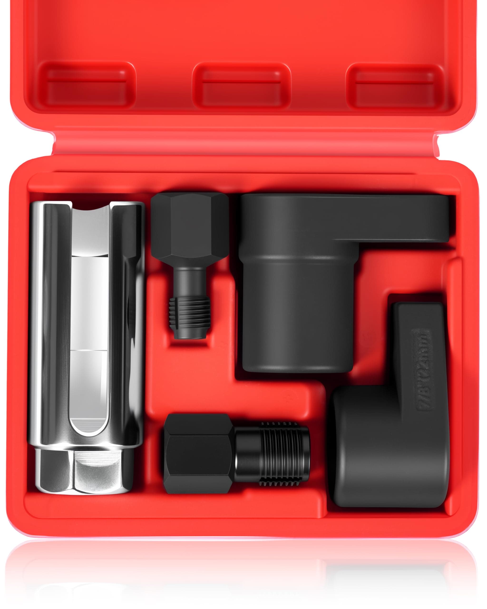 DAYUAN 5 pcs O2 Oxygen Sensor Socket Set, Wrench Remover Tool and Thread Chaser Set