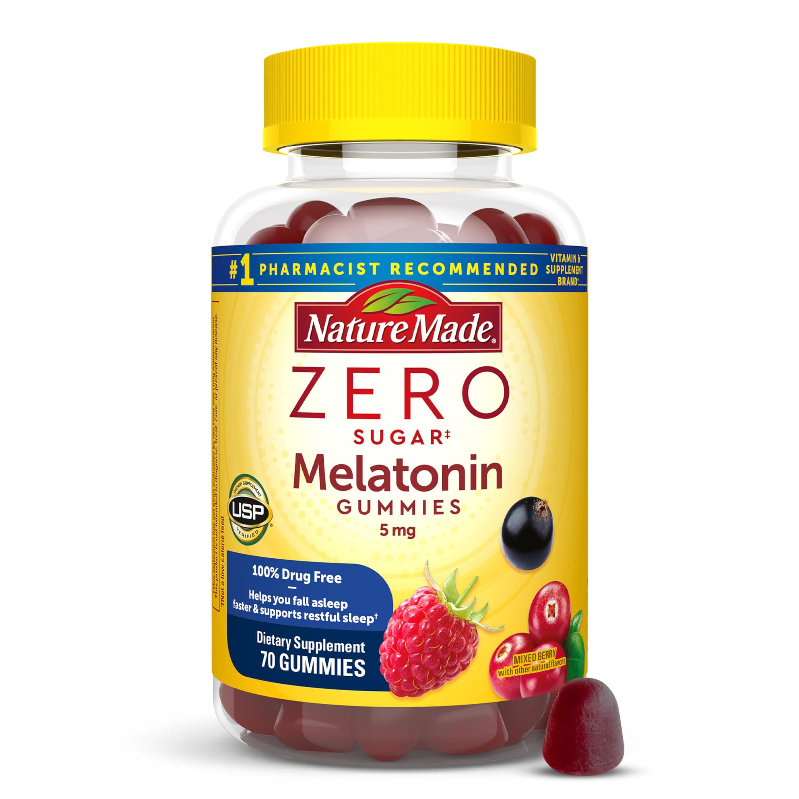 Nature Made Zero Sugar Melatonin 5 mg