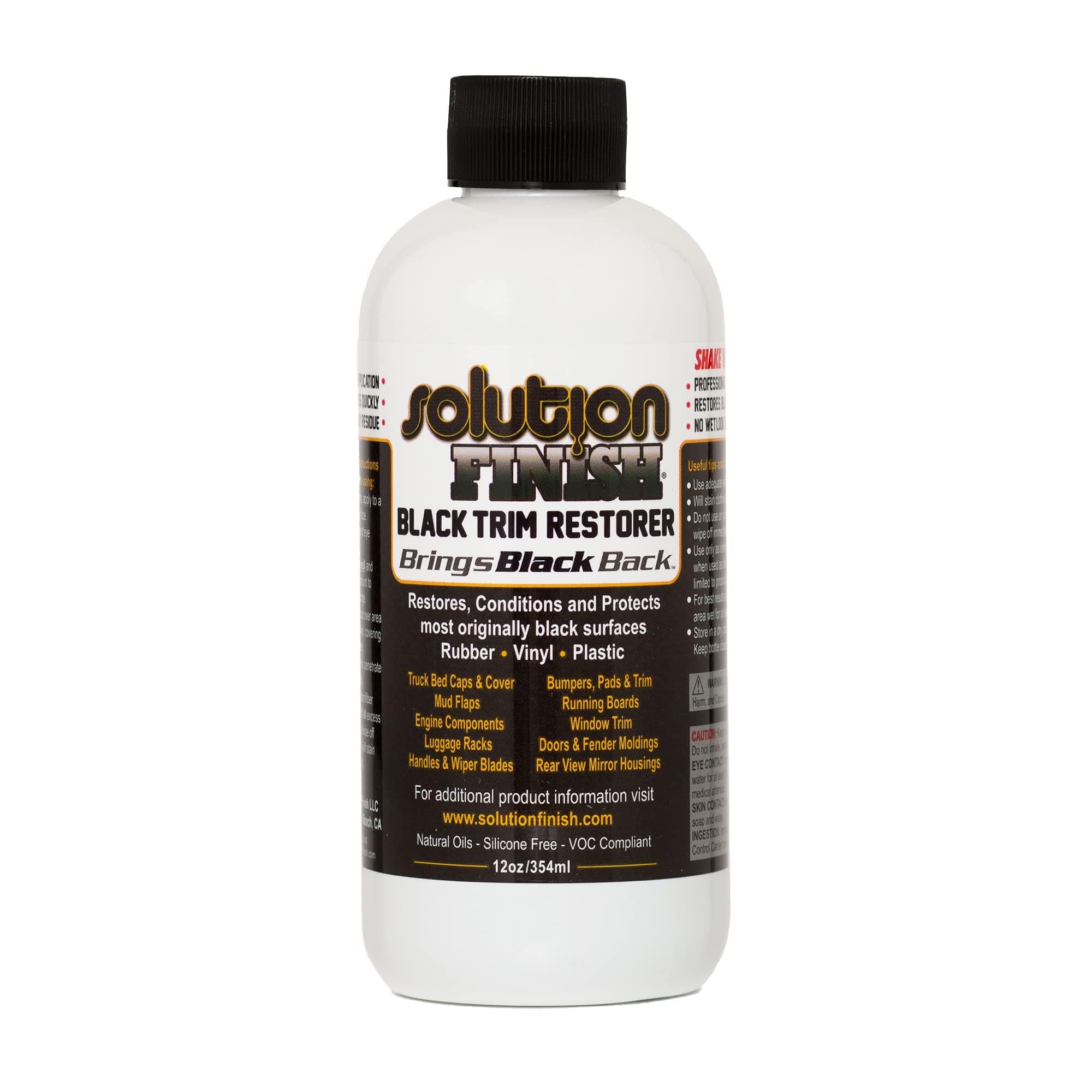 Solution Finish Black Plastic & Vinyl Restorer 12 Oz.