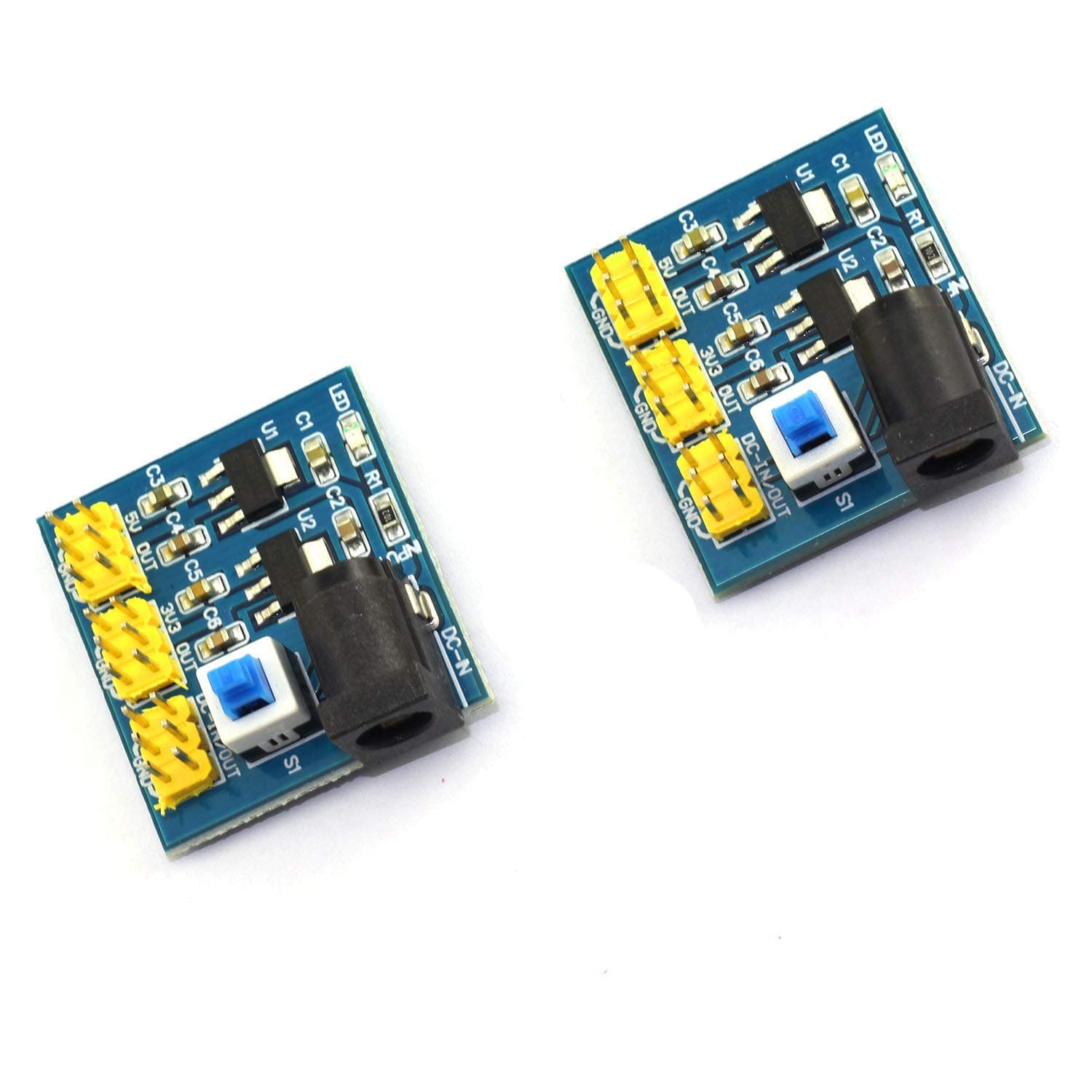 REES52 2Pcs 12 V to 3.3 V / 5 V / 12 V DC-DC Voltage Converter Multi-Output Step-Down Power Supply Module for Arduino