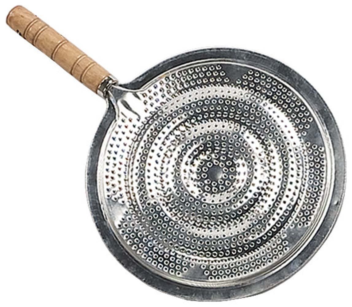 Heavy Duty Simmer Plate with Wood Handle, Heat Diffuser/Reducer, 8.5 Inch