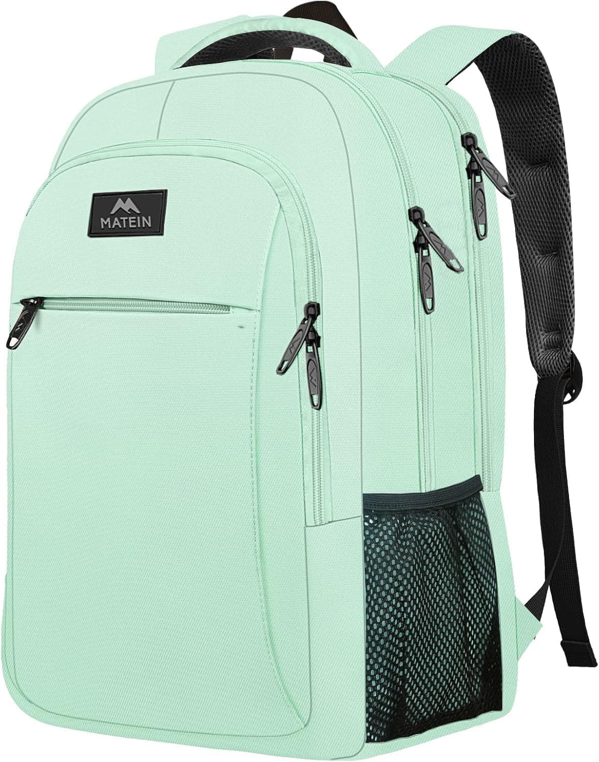 Travel Laptop Backpack, 15.6 Inch Computer Backpack, Slim Lightweight Fashion Water Resistant Womens Traveling Backpack Casual Daypack for College Office, Mint Green