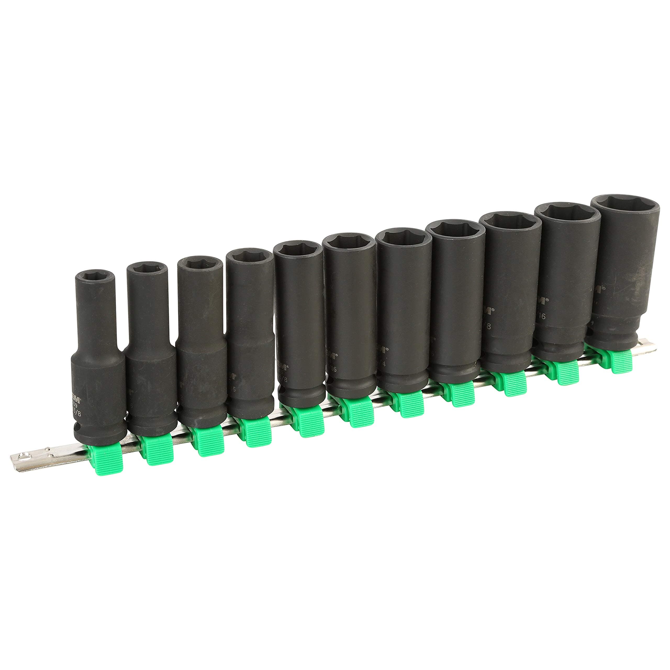 OEMTOOLS 25594 1/2 Inch Drive Impact Deep Set (11 Piece), SAE Deep Impact Socket Set, Deep Socket Set 1/2 Drive, Impact Sockets 1/2 Drive, Deep Sockets Set