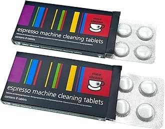 Cino Cleano Espresso Machine Cleaning Tablets, for Breville Espresso Machines, Descaling Tablets for Baristas (Pack of 2, 16 Tablets)