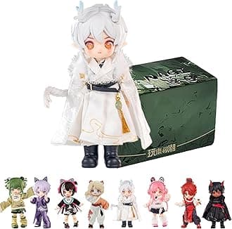 GNATAPIAY 1/12 BJD Dolls Blind Box,Kawaii MJD BJD Dolls NAGI Series-3 1/12 Ball Jointed Doll Collectable Action Figure Posable Dress Up Doll for Girls Gift Toys