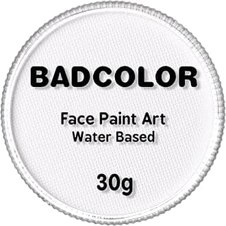 Clown White Face Body Paint(30gm), Water Activated Face Painting Kit for Kids Adults Party, Non-Toxic SFX Makeup Facepaint for Halloween Joker Skeleton Skull Vampire Cosplay Costume, Stage & Mime