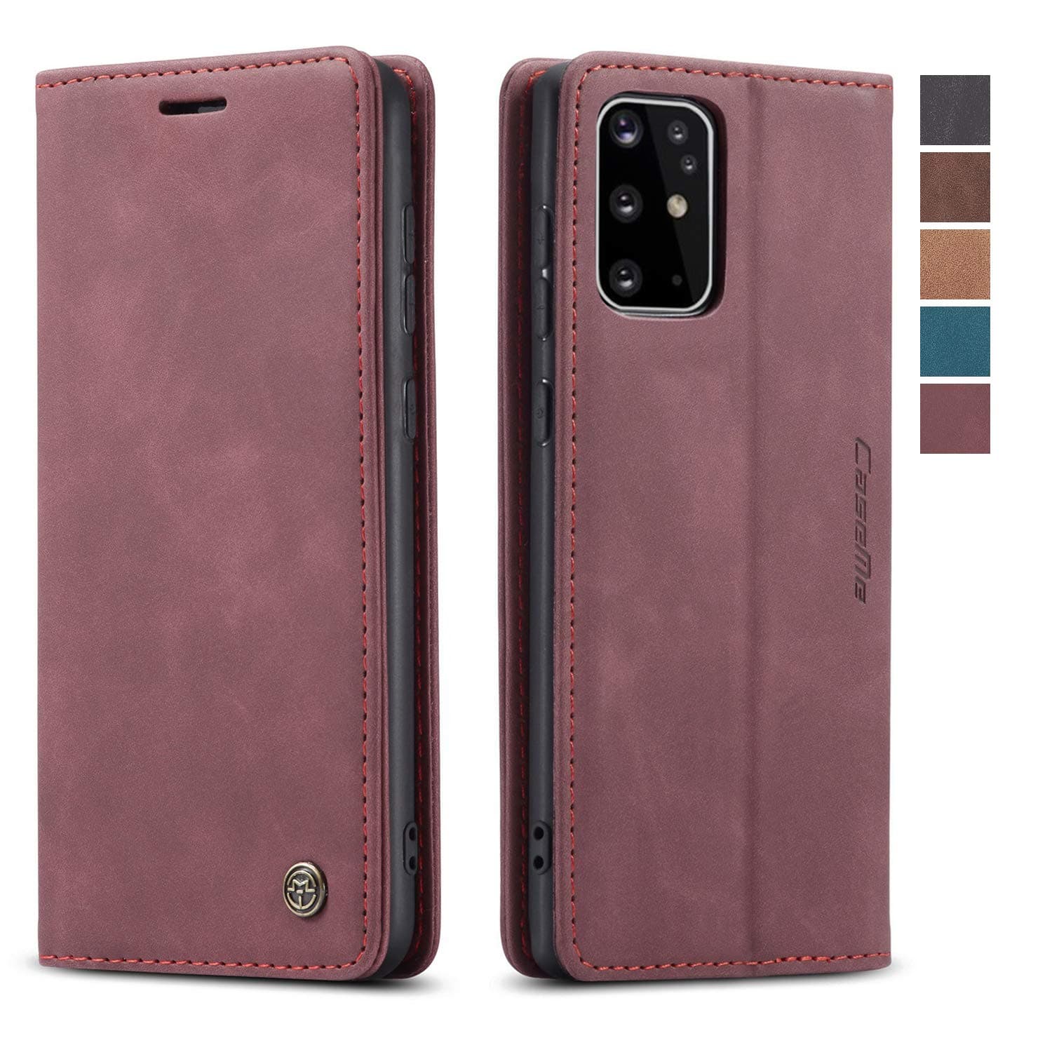 Samsung Galaxy S20+ Plus Case,Galaxy S20 Plus Wallet Case for Men, Women with Card Holder Kickstand Magnetic,Leather Flip Case for Samsung Galaxy S20+ Plus (Wine Red)