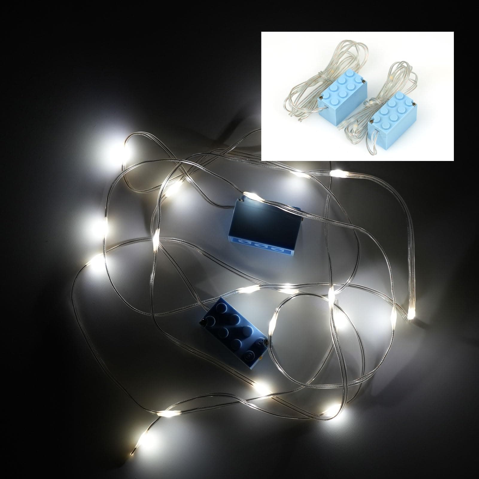 Pamvava Lights Cable LED Lighting Kit Building Blocks Set, Light Up Bricks Ac...