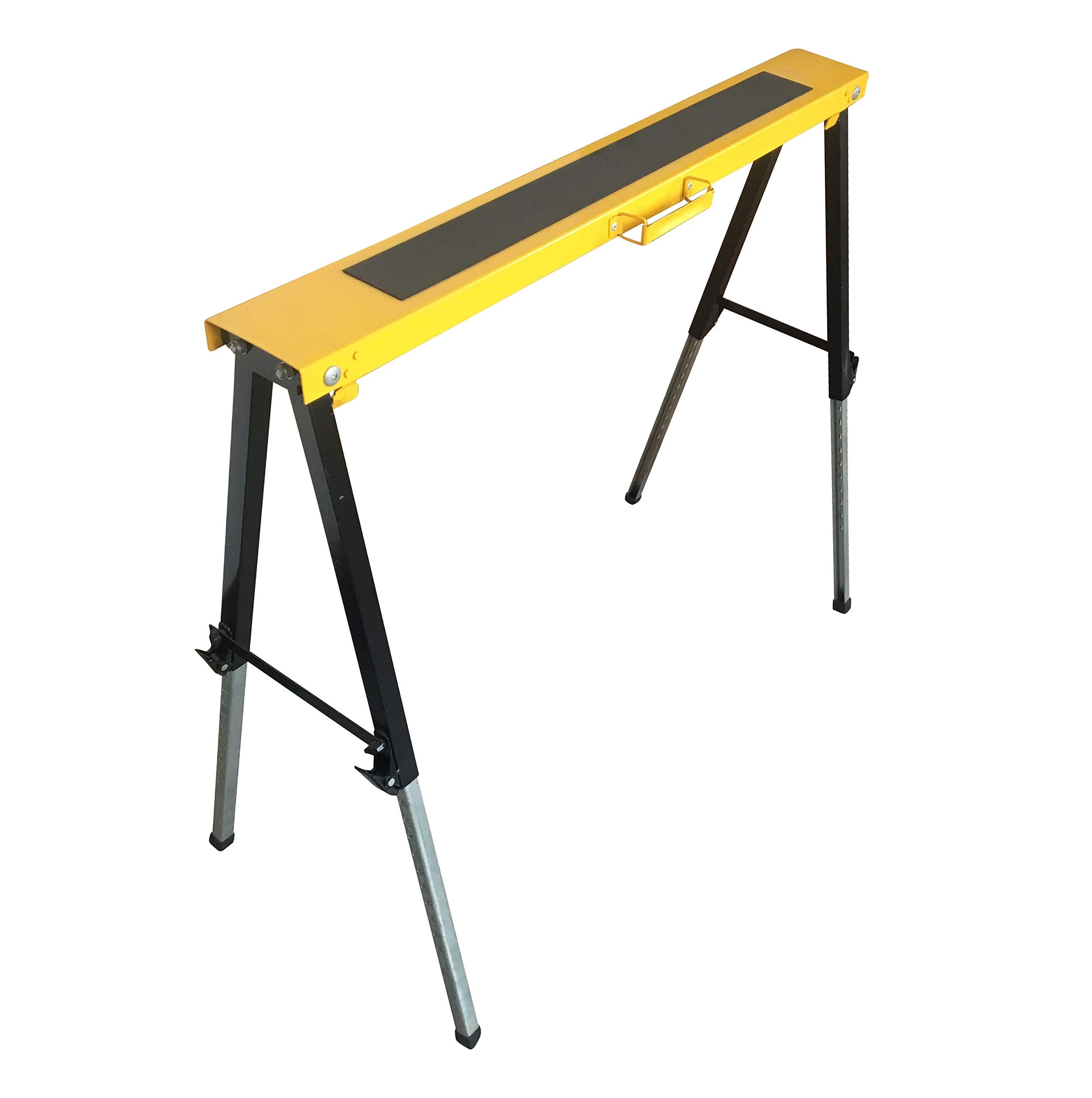 Domestic Single Pack Steel Multi Purpose Folding Legs 12 Position Height Adjustable Sawhorses Brackets Capacity 250LBS