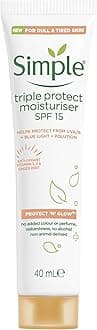Triple Protect Moisturiser SPF 30 – 3x Protection from UVA/UVB, Blue Light & Pollution with Vitamin C & E – Brightens Dull, Sensitive Skin for a Glowing Complexion 40 ml