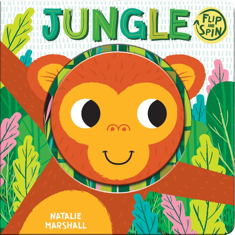 Jungle: Flip-and-Spin Interactive Board Book for Toddlers with Spinner