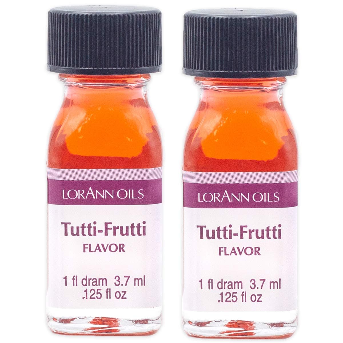 Super Strength Flavoring - Used For Candy Making, Flavoring, Baking, Hard Candy, & Flavor Oils - Bold, Natural Flavors 4X Stronger Than Extracts - Tutti Frutti, Pack of 2, 0.125 fl oz
