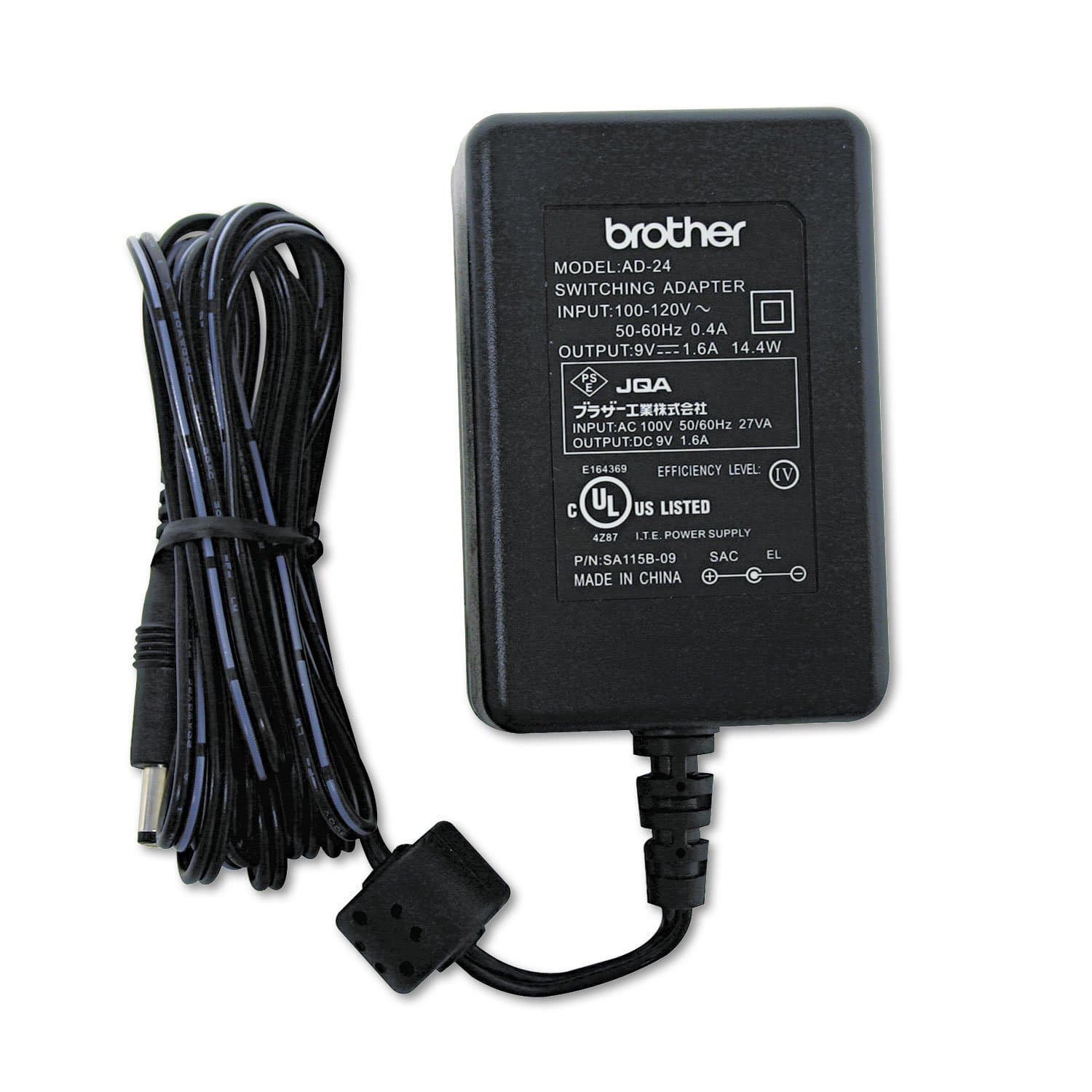 Brother PowerPayless.com 9V AC Adapter Replace AD-24 AD24 AD-24ES AD24ES for Brother P-Touch Label Printer