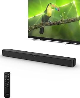 Philips B4000 2.0 Channel Bluetooth Soundbar - HDMI ARC, Roku TV Ready, 60W Max Power, Black