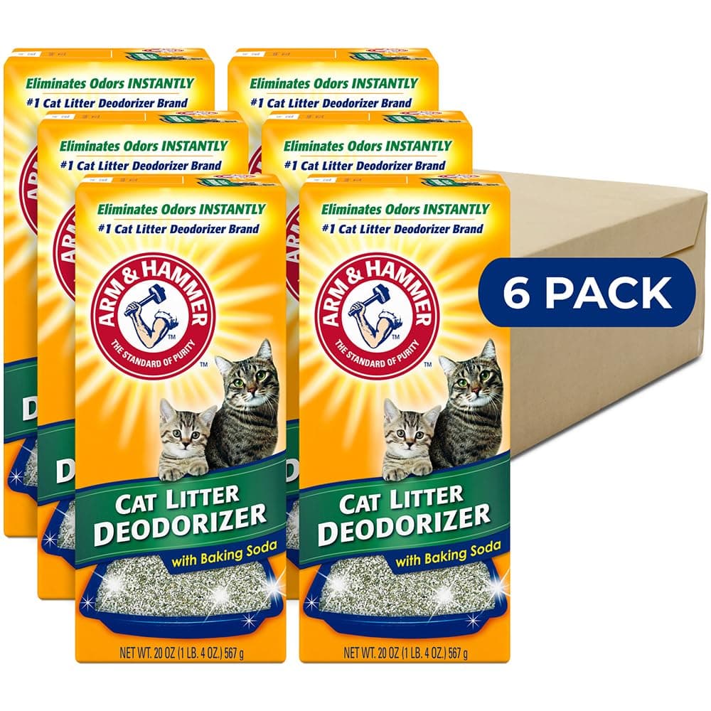 Cat Litter Deodorizer Double Duty, 20 oz, 6 Pack