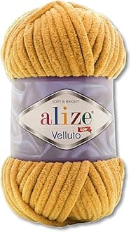 Wohnkult 100 g Alize Velluto Wool in 30 Selection (02 | Mustard)