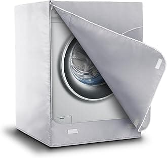 AKEfit Washing Machine Cover, Waterproof and Dustproof Washer Dryer Cover for Front Loading H39 D33 W27 inch