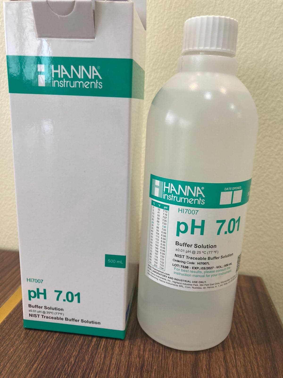 Buffer Solution, pH 7.01, 500mL