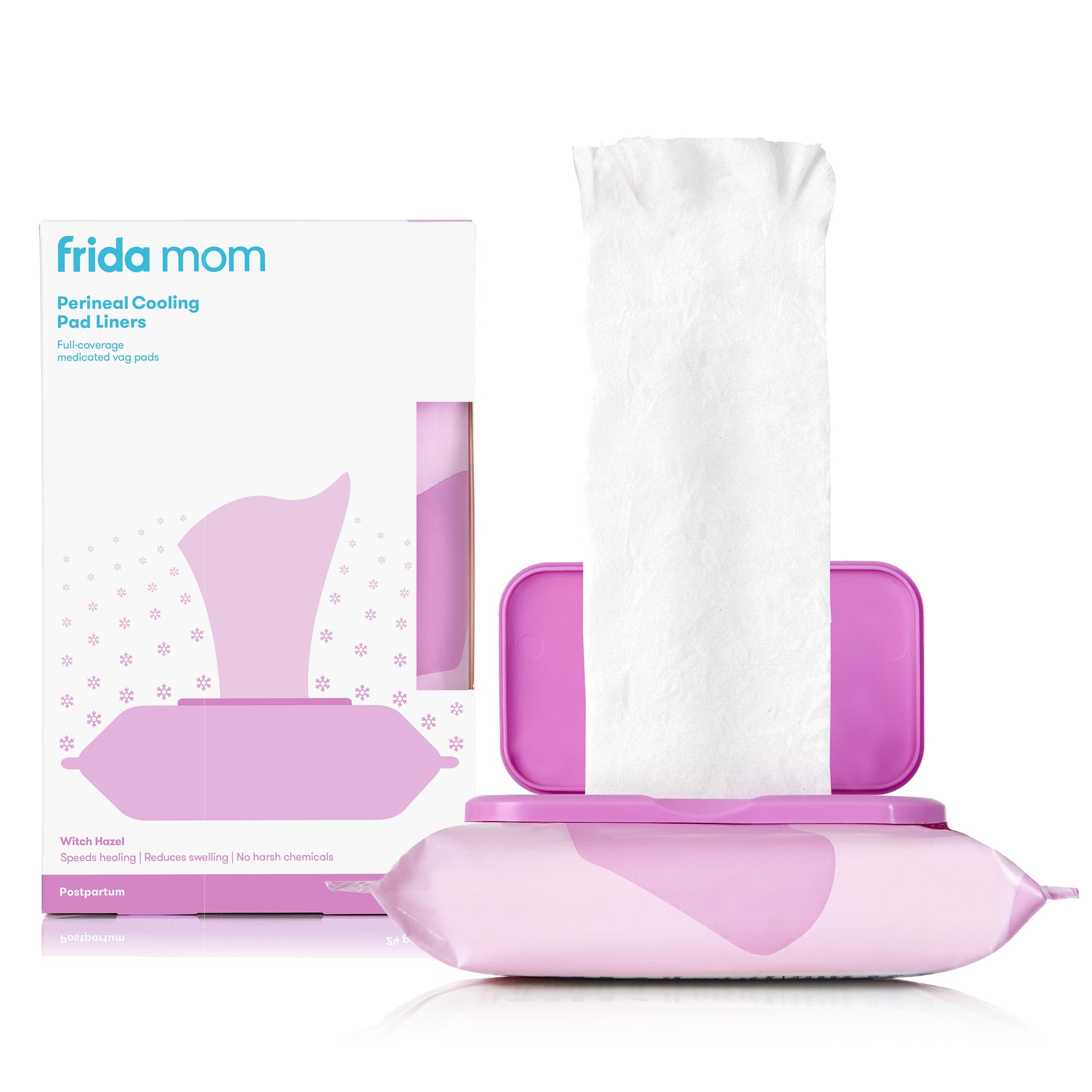 Frida Mom Witch Hazel Pad Liners Deliver Front To Back Cooling Relief In A Single Sheet No Harsh Chemicals, Dyes, Or Fragrances.