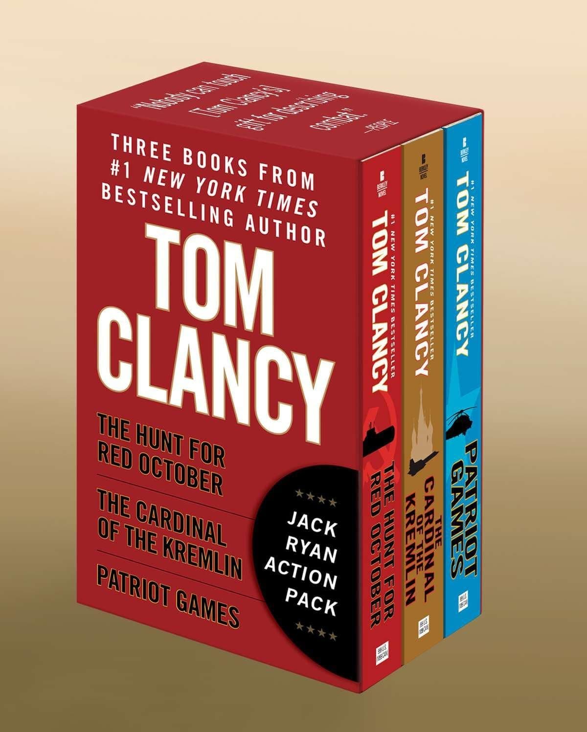 - Tom Clancy's Jack Ryan Boxed Set (Books 1-3): THE HUNT FOR RED OCTOBER, PATRIOT GAMES, and THE CARDINAL OF THE KREMLIN