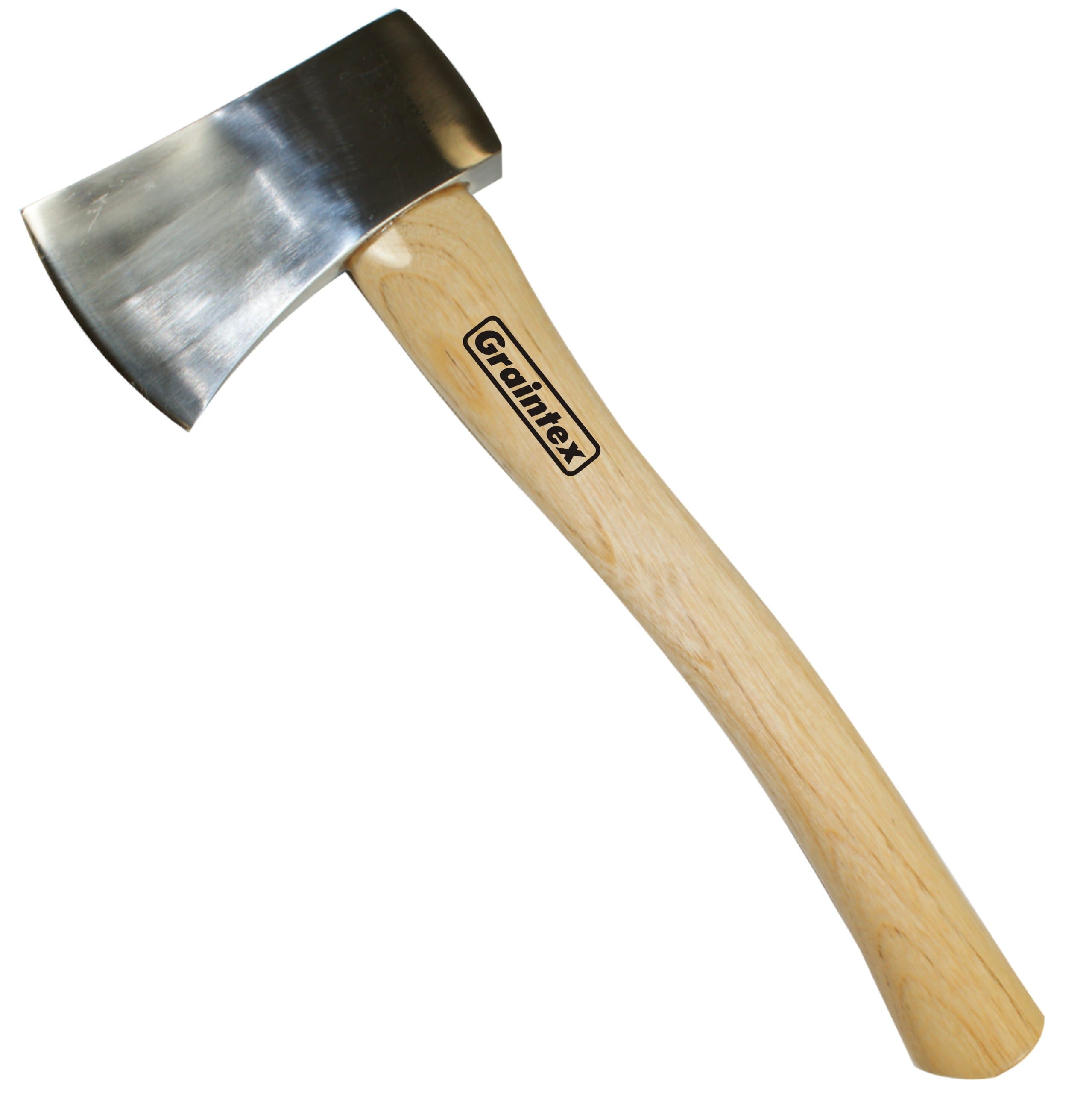 Graintex CA1754 Single Bit Camp Axe with 14-Inch Hickory Handle, 1-1/4 Lb