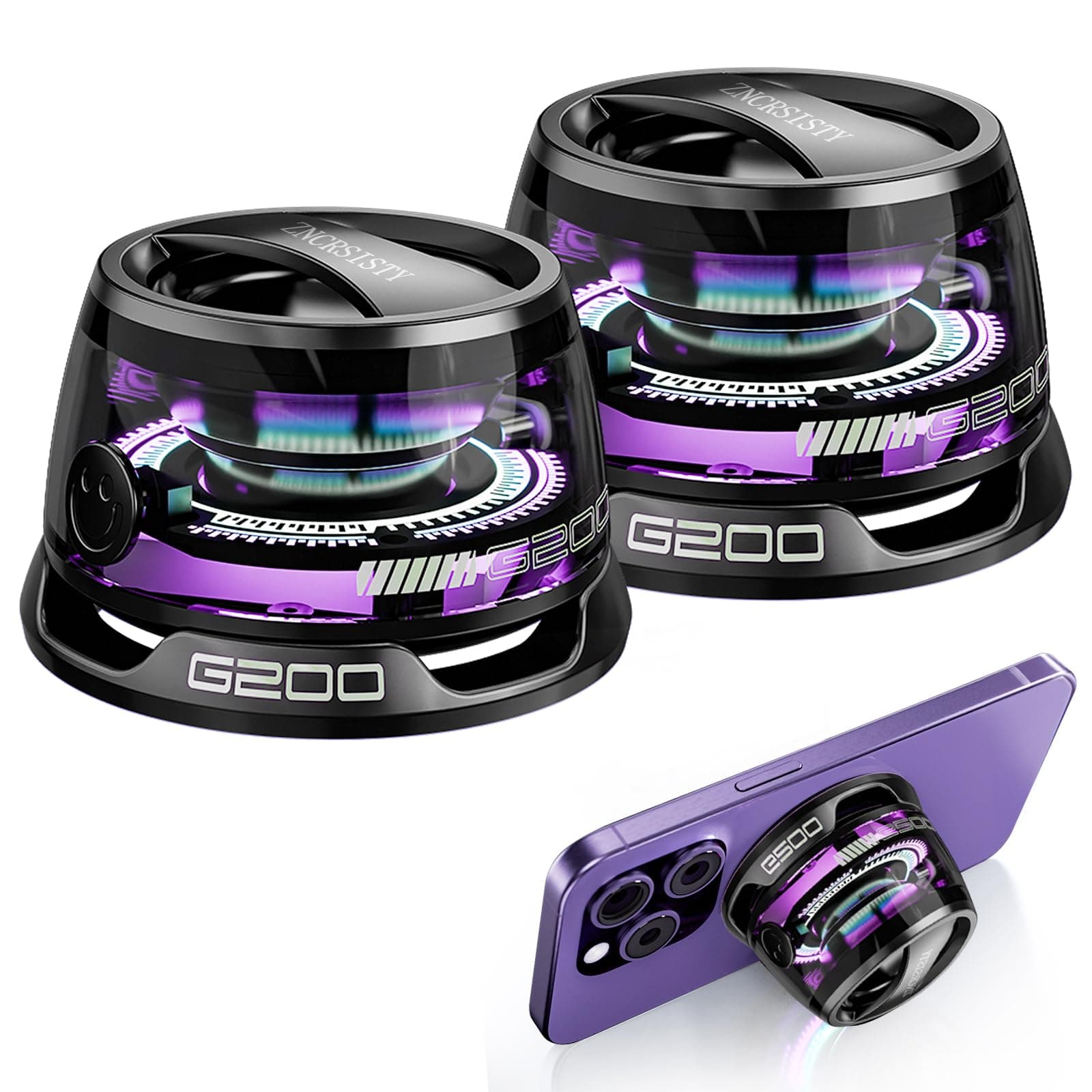 G200 Magnetic Bluetooth Speaker - Portable Mini Bluetooth Speaker with Phone Stand, Game Mode, 7H Playtime, RGB Light, Perfect Teen Gift for Camping & Home Decor