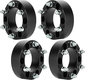 6x5.5 (6X 139.7mm) 2" Wheel Spacers for Toyota Tacoma Tundra 4Runner FJ Cruiser Land Cruiser Sequoia, Chevy Colorado, 50.8mm Thick M12x1.5 Studs 108mm Bore 6 Lugs Wheel Adapters