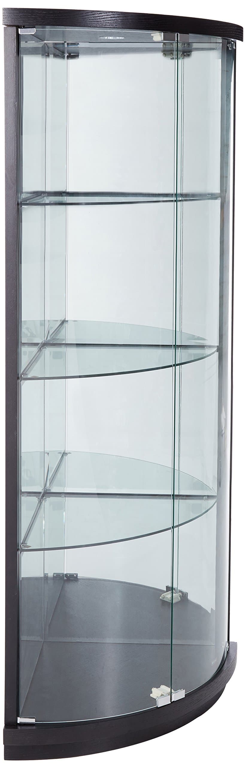 New Spec Corner Curio Cabinet, Black
