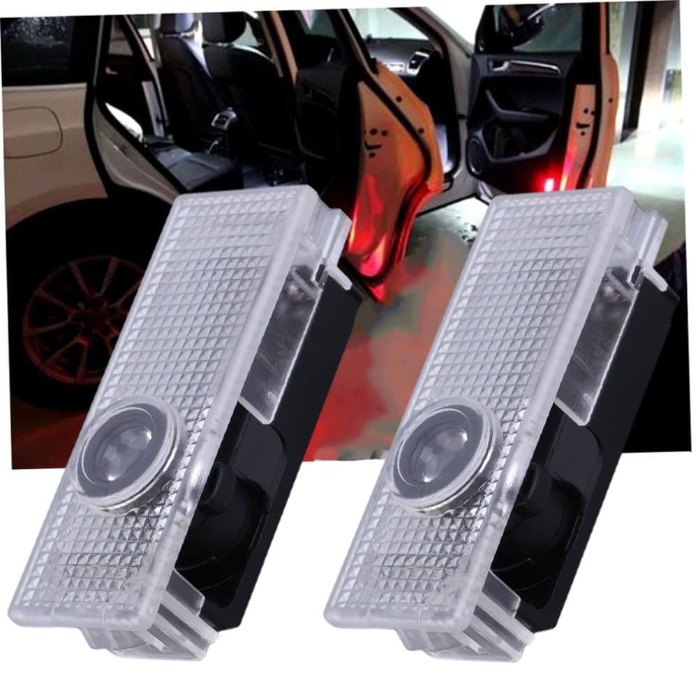 JDWG 1 Pair Car LED Projector Door Lamp Ghost Shadow Welcome Light Laser Courtesy Logo Kit