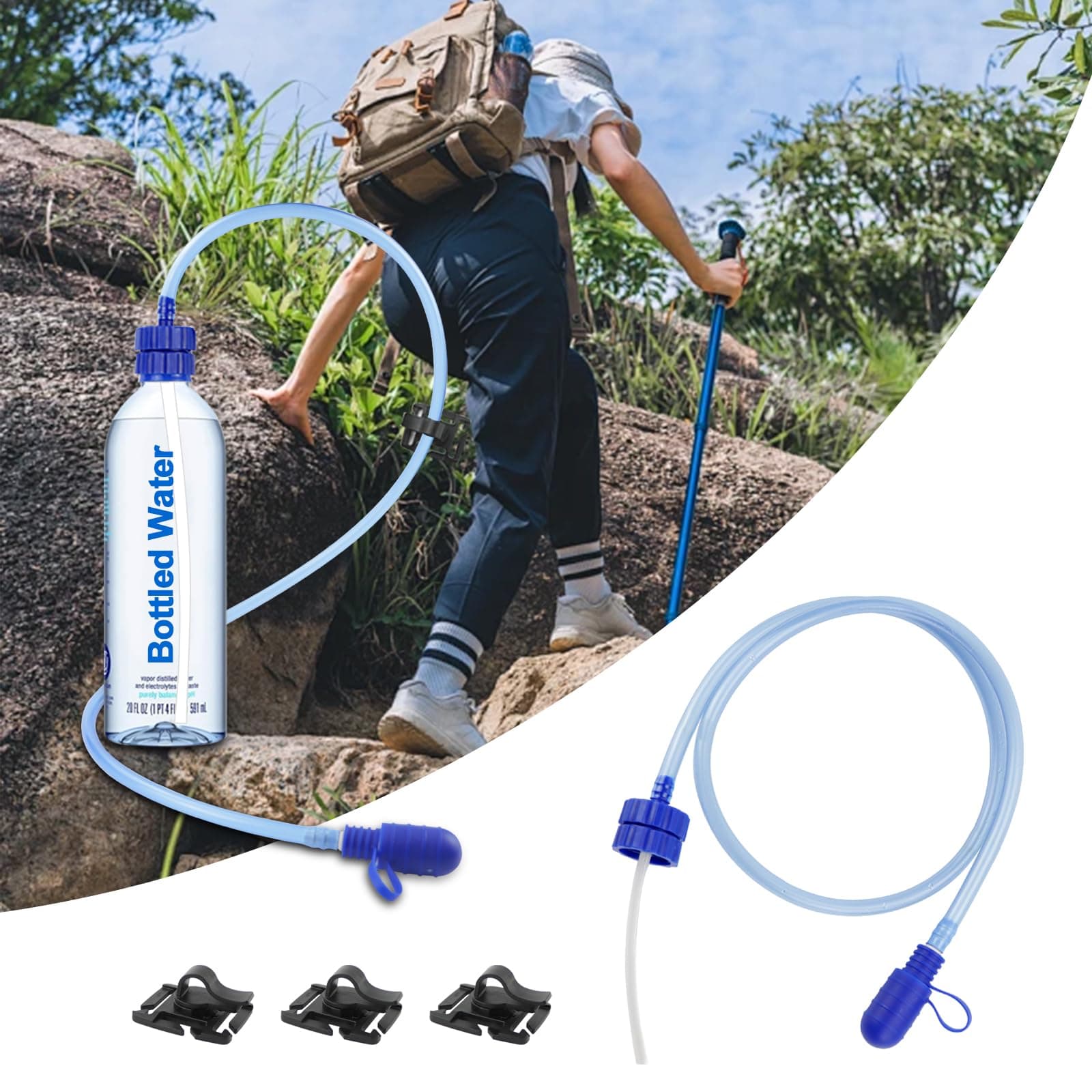 Hydration Adapter Kit for Smart Water & High Quality Water Bottle & Soda Compatible with Many Different Water Types Outdoor Sports Accessories Use