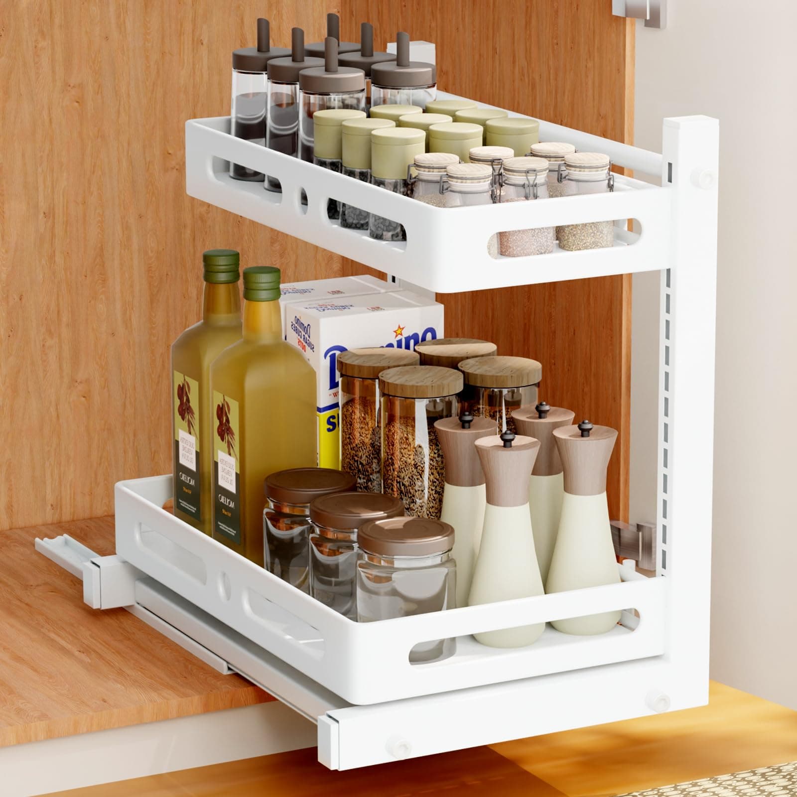 L-Shape Under Sink Pull Out Shelf