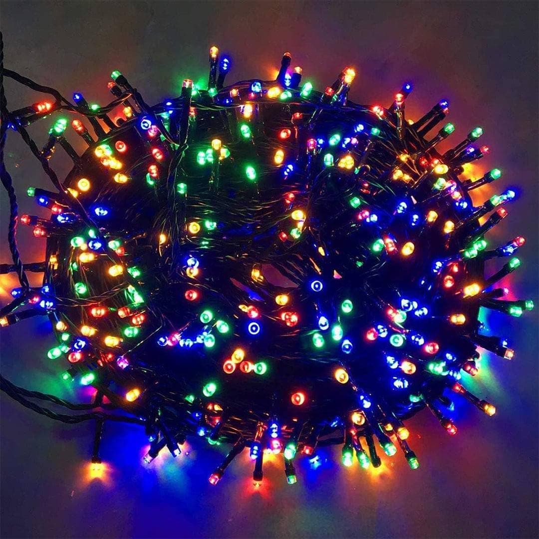 Limitless 25M LED Christmas Tree Lights - Multi-Color Outdoor String Lights for Christmas Tree, Garland, & Decorations - 300 LEDs with 8 Modes, Waterproof for Indoor & Outdoor Christmas Décor-UK Plug
