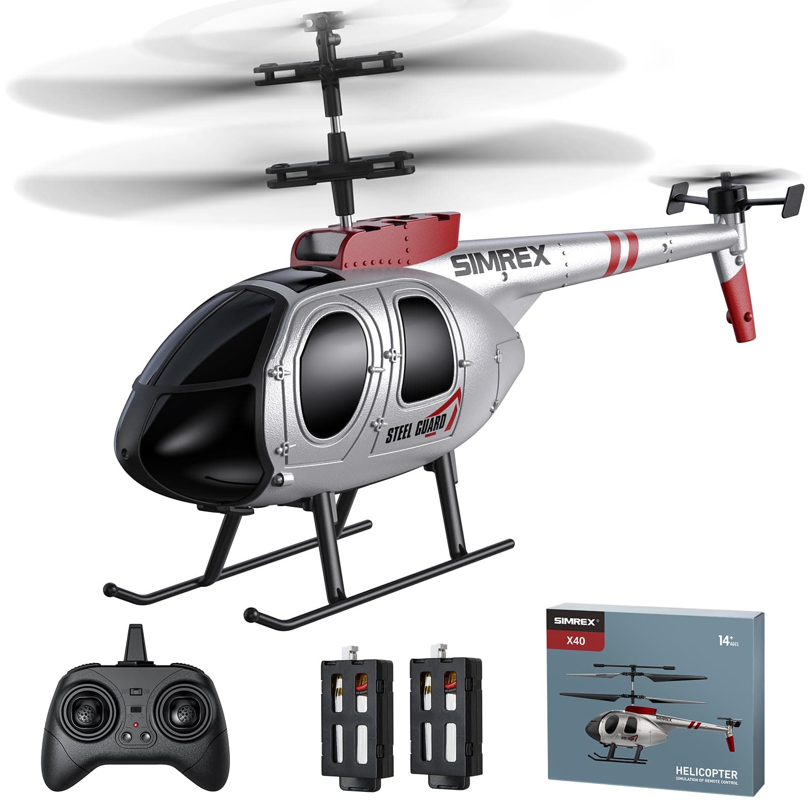 SIMREX Remote Control Helicopter for Kids, 2 Speed Mode With 20Mins Flight, Helicopter Toy Drone, Altitude Hold, Toys for Boys And Girls, The Best for Children