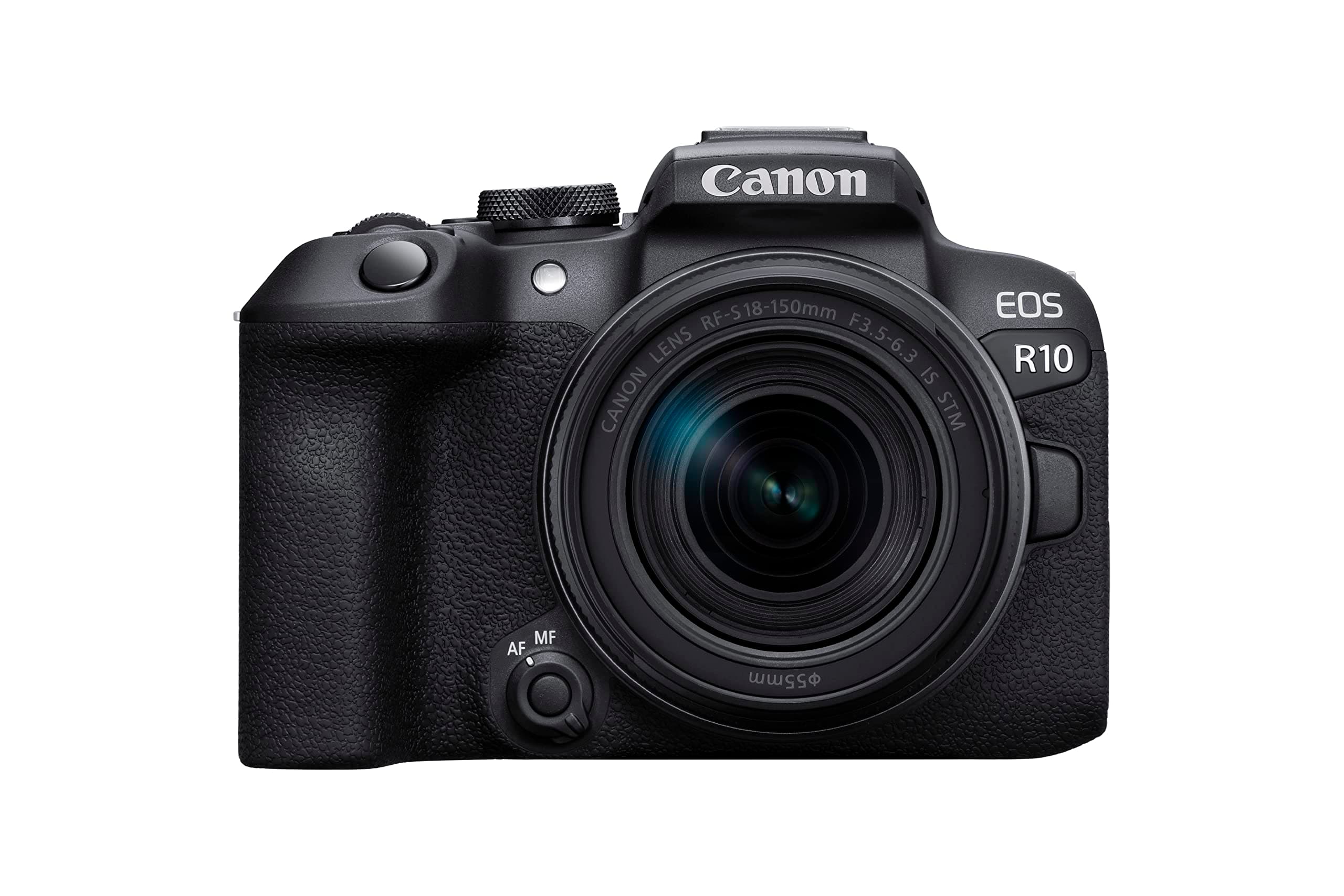 Canon EOS R10 + RF-S 18-150mm IS STM Lens - Compact Mirrorless Digital Camera - 24.2 MP, Dual Pixel CMOS AF II - 4K up to 60p - 23 FPS Continuous Shooting - Face & Eye Detection - Bluetooth, Wi-Fi