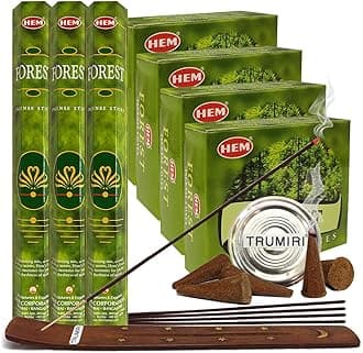 Forest Incense Sticks and Cone Incense Holder Variety Pack Bundle insence insense inscents insienso