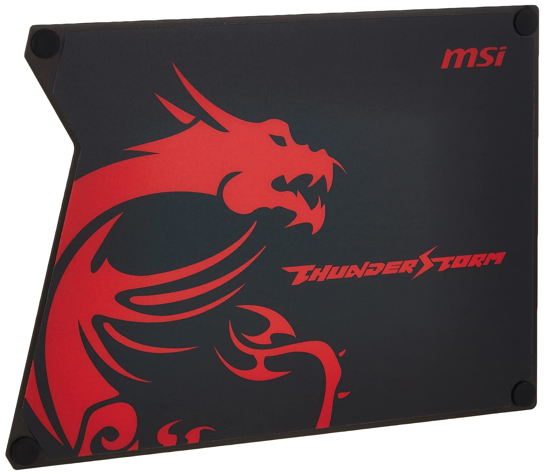 MSI Thunderstorm Aluminum Gaming Mousepad with Speed Surface Non-Slip Feet (Gf9-V000001-Eb9)