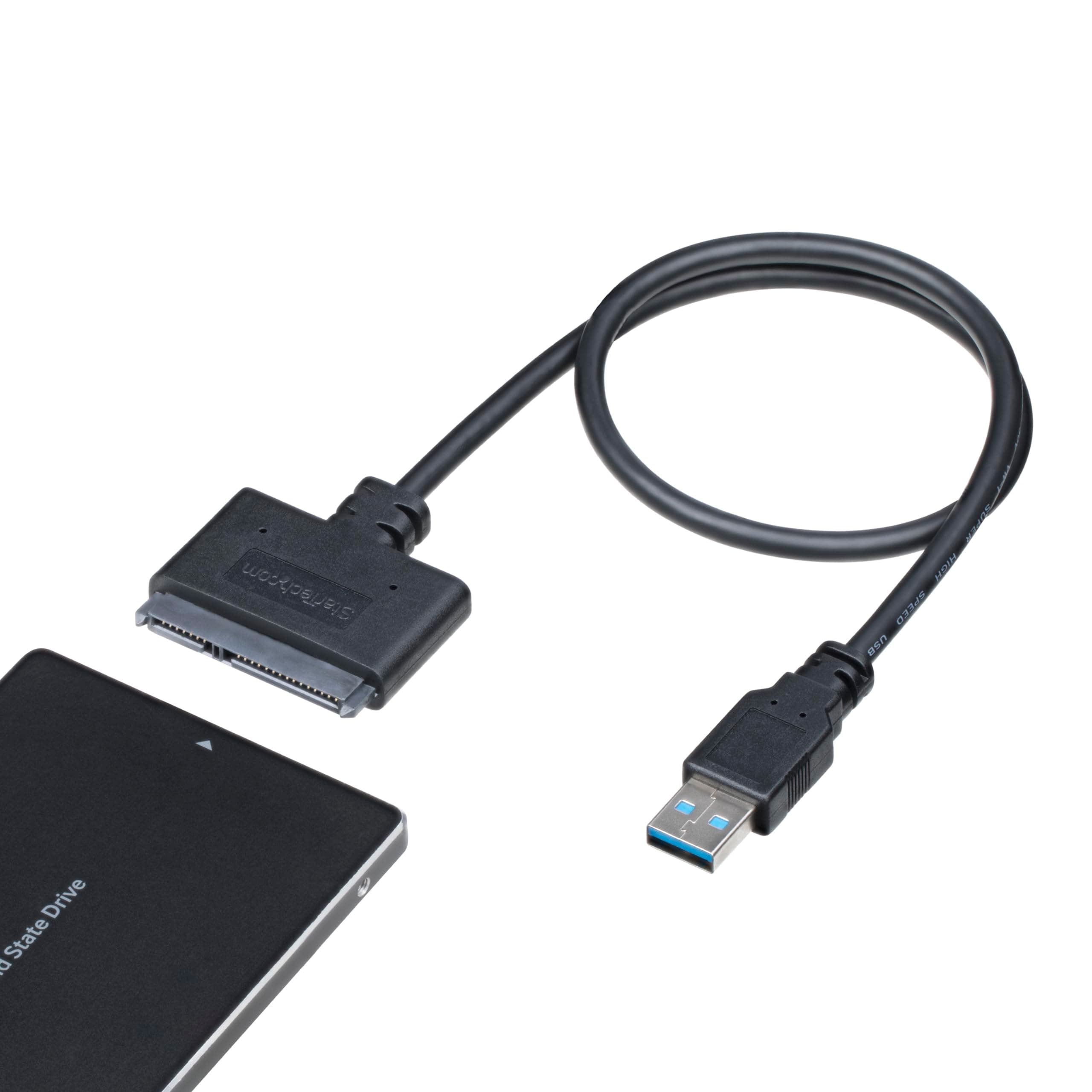StarTech StarTech.com SATA to USB Cable - 3.0 2.5†III Hard Drive Adapter External Converter for SSD/HDD Data Transfer (USB3S2SAT3CB)