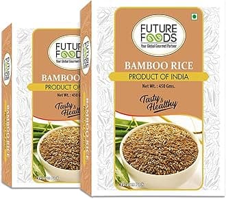 Future Foods Premium Bamboo Rice 450 gram | Protein Rich | Nutrient Rich | With Anti-Diabetic Properties | Vitamin B Rich | Fat Free (Pack of 2)