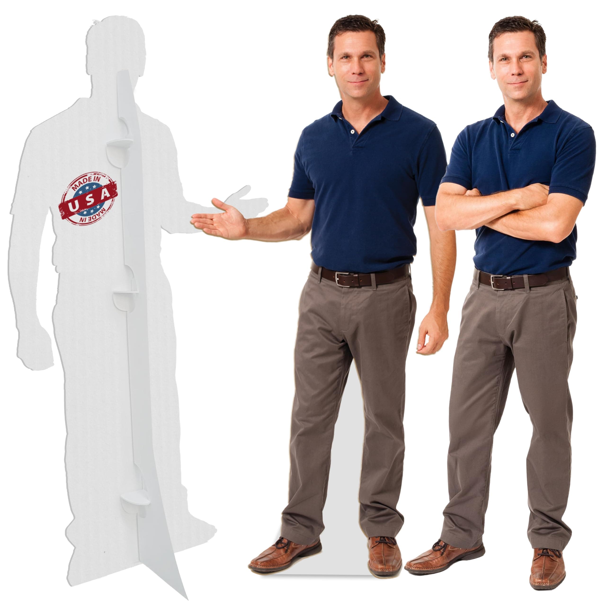 Custom Life Size Cardboard Cutout - 2 Material Options, 1-8 ft - Personalized High Resolution Stand Up | Upload Photo - Perfect Decor for Wedding, Graduation, Birthday