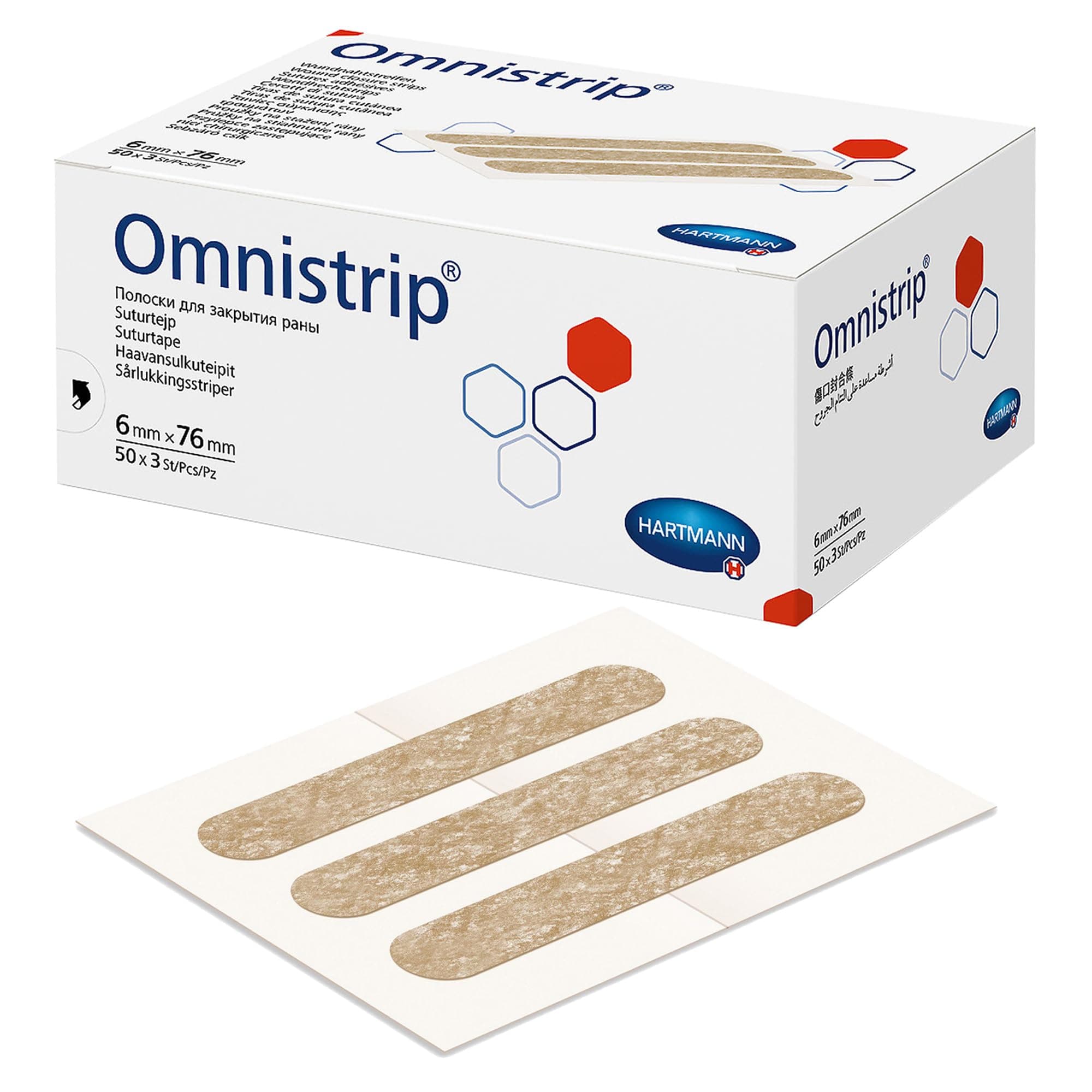 Omnistrip suture strips 6x76 mm, 150 pcs
