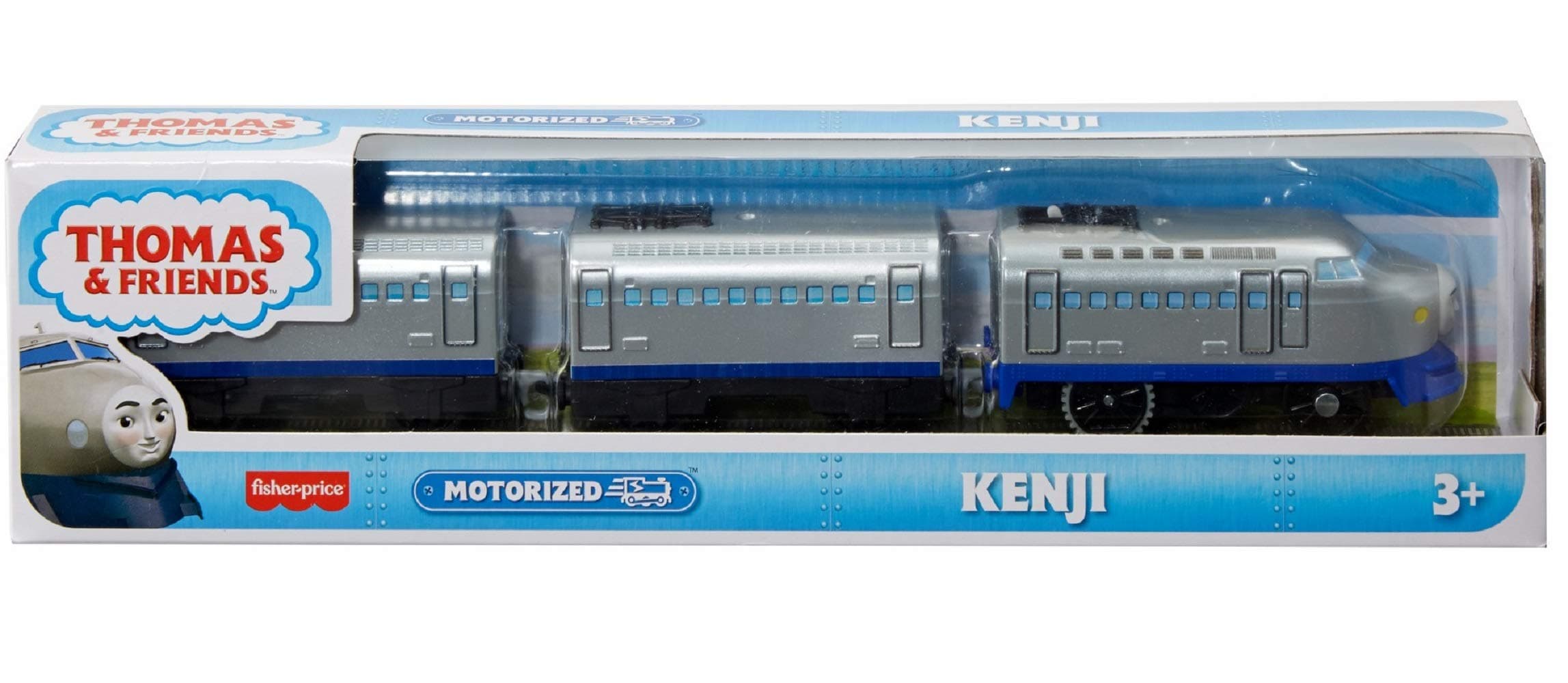 Kenji Battery-Powered Motorized Toy Train Engine for Preschool Kids Ages 3 Years and up