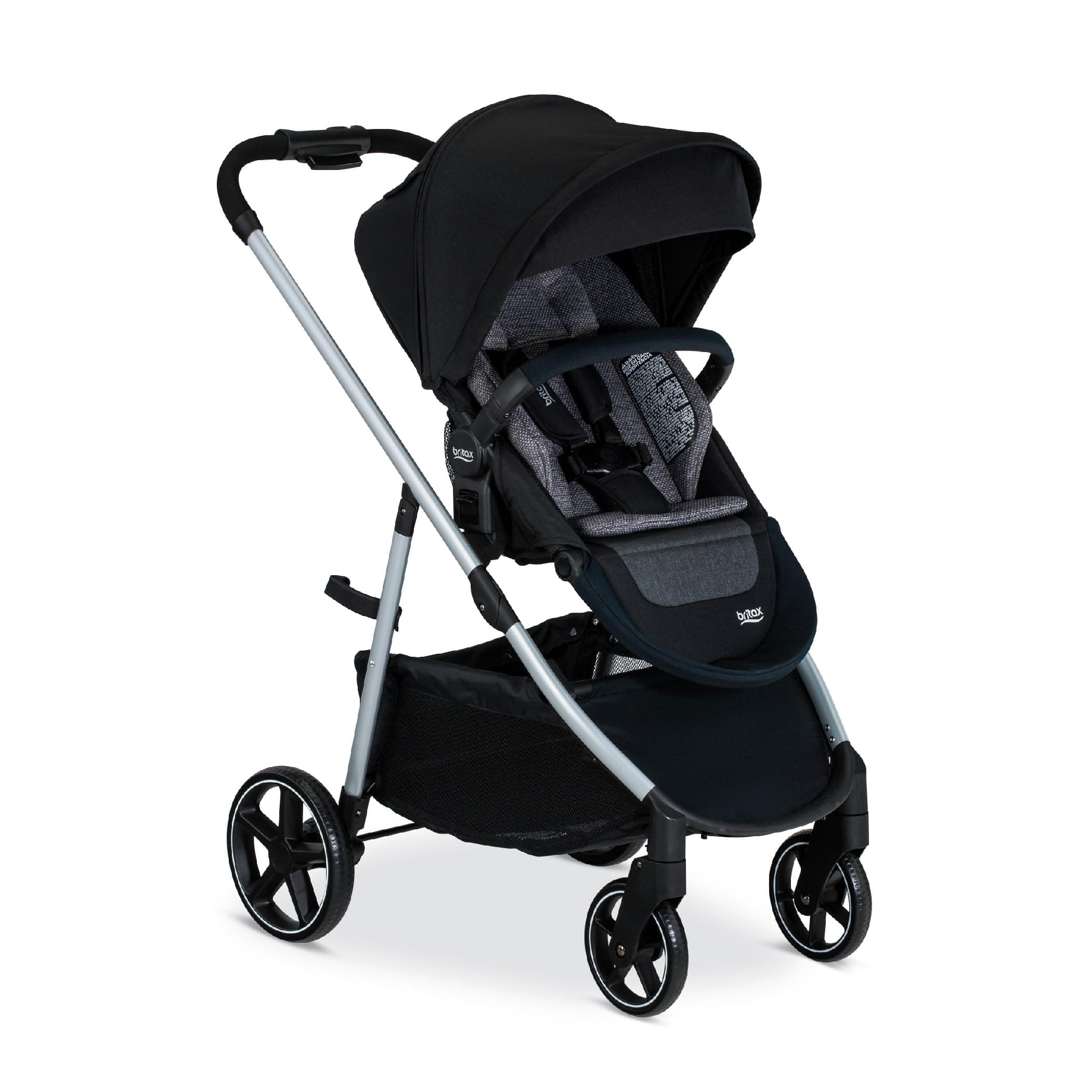 Grove Modular Stroller, Lightweight Stroller with CozyFit Insert and Bumper Bar, 6 Ways to Ride, SafeWash, Pindot Onyx