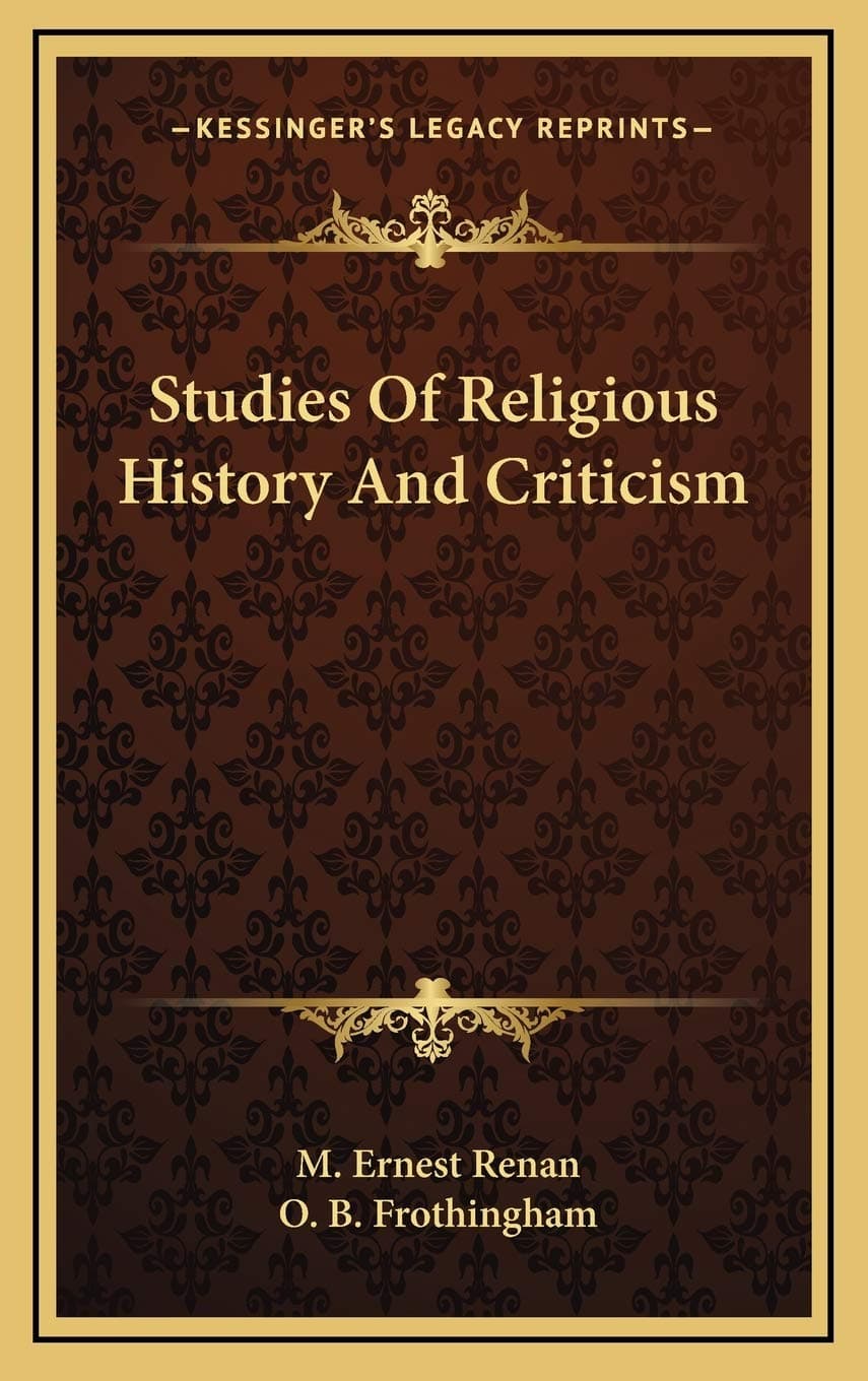 Studies Of Religious History And Criticism