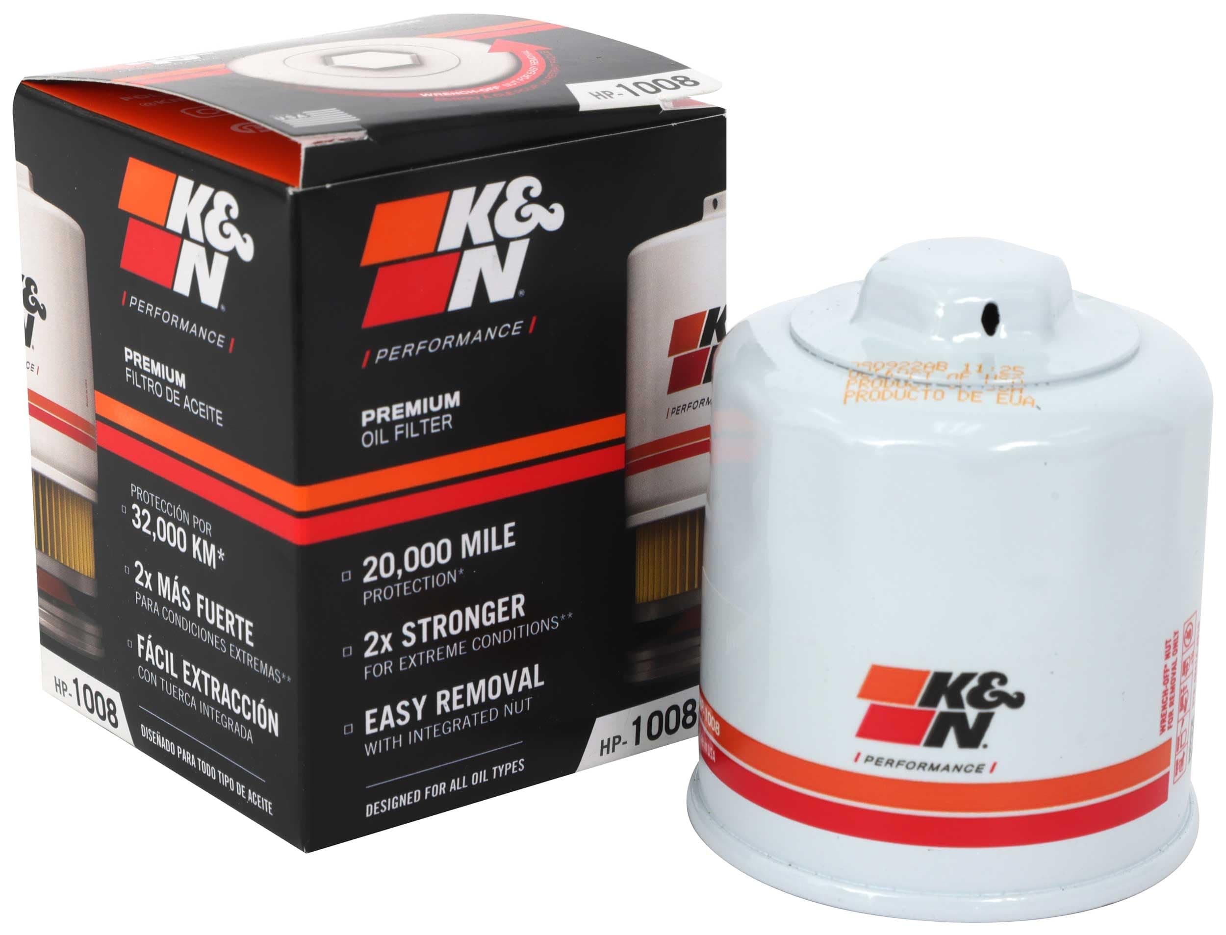 K&N Premium Oil Filter: Designed to Protect your Engine: Compatible with Select INFINITI/MAZDA/NISSAN/SUBARU Vehicle Models (See Product Description for Full List of Compatible Vehicles), HP-1008