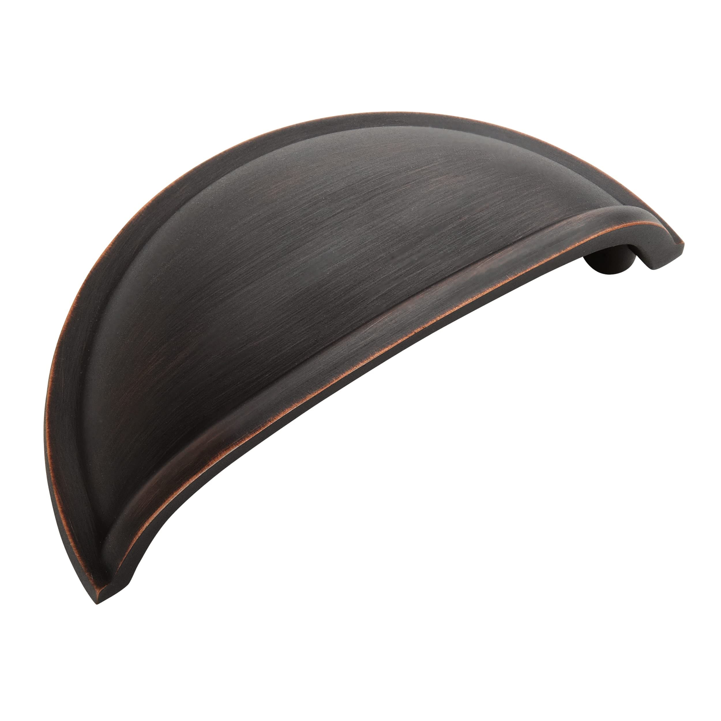 Cabinet Cup Pull | Oil Rubbed Bronze | 3 inch (76 mm) Center to Center | Cup Pulls | 1 Pack | Drawer Pull | Drawer Handle | Cabinet Hardware