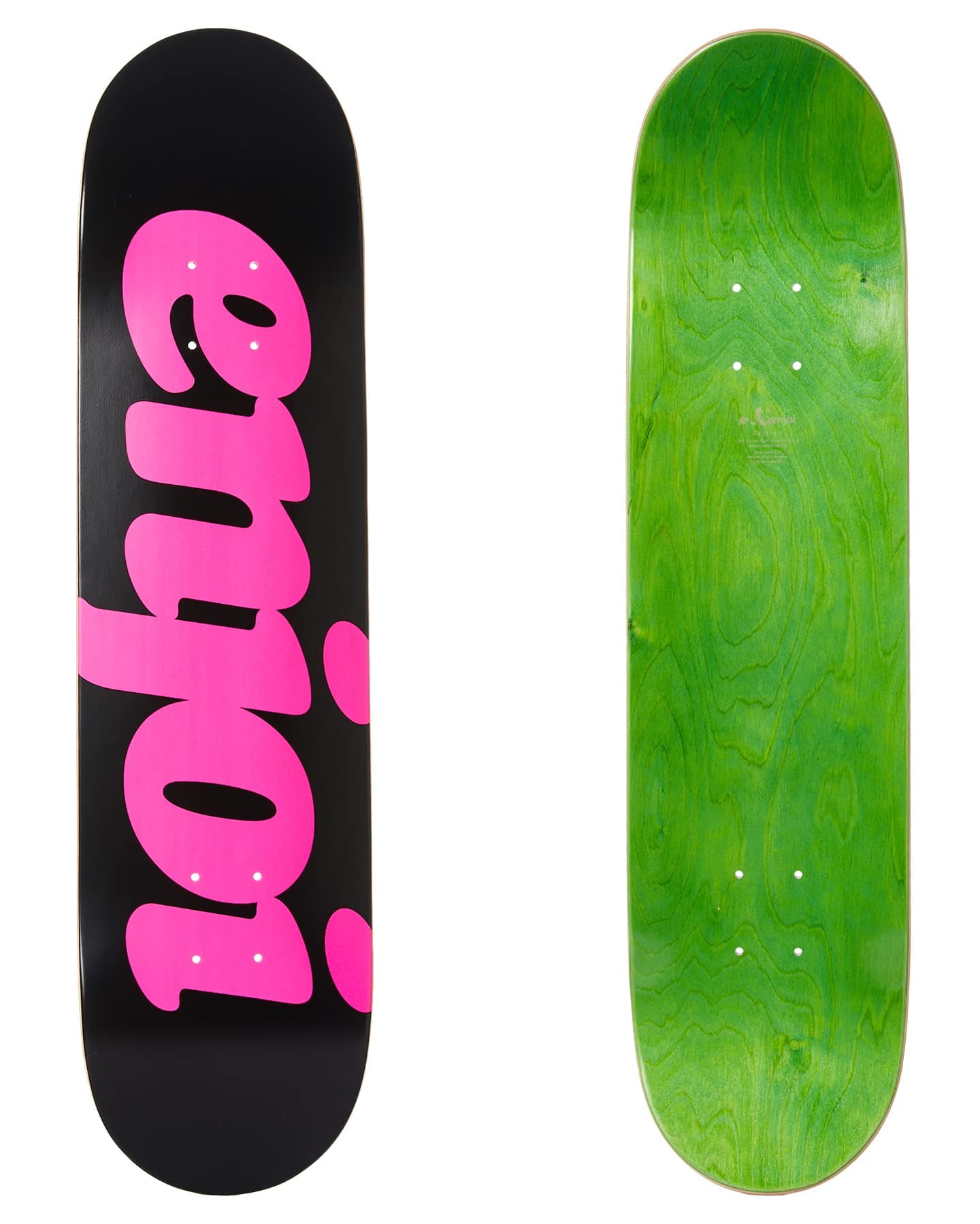EnjoiFlocked Skateboard Deck Black 7.75"