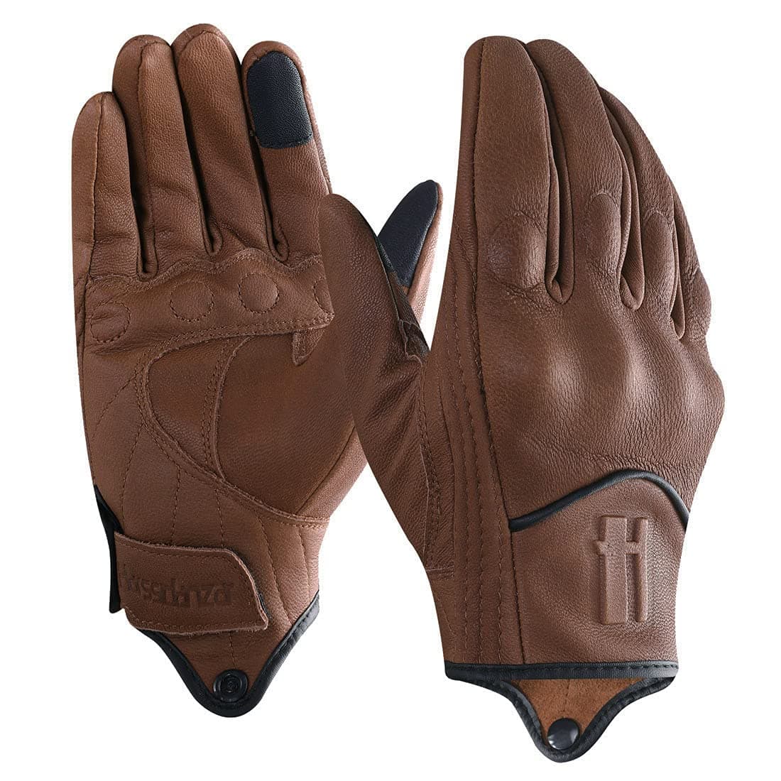 Leather Motorcycle Gloves for Men Touchscreen GM028