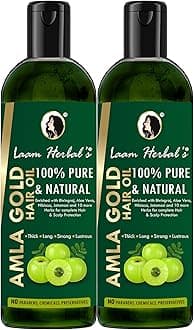Herbals Ayurvedic Amla Gold Hair Oil | For Long, Strong & Thick Hair- 200 ml