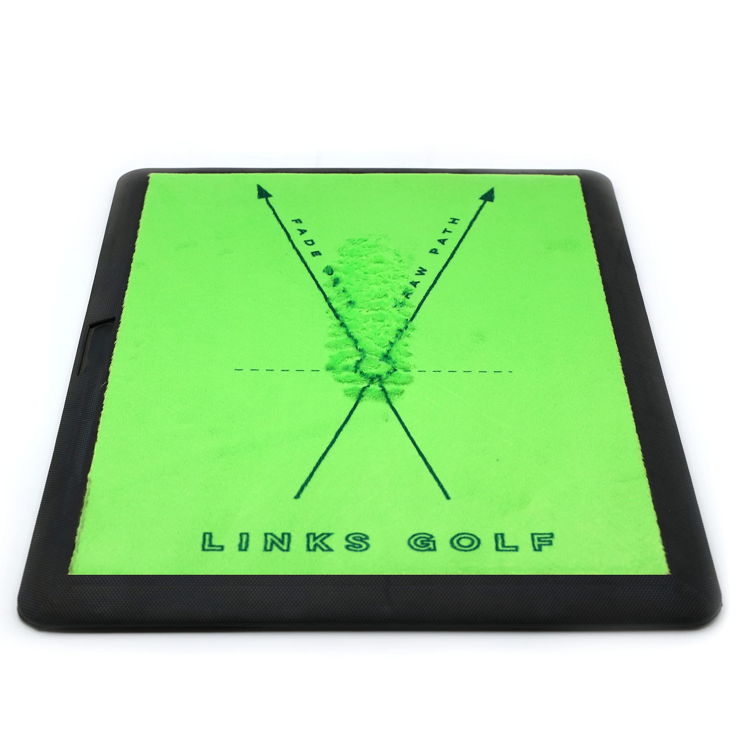 LINKS GOLF Premium Impact Golf Mat + Replacement Mat - Instant Swing Path Feedback Practice Mat - Advanced Swing Guides, Custom Colors - Divot Board with Heavy Duty Rubber Backing